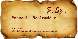 Perczell Szelemér névjegykártya